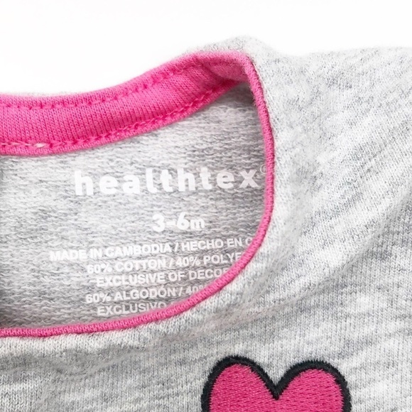 Healthtex heart striped color block dress - Picture 3 of 4